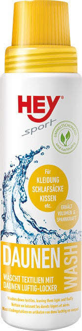 HEY Sport Daunen Wash Kleidung Schlafsäcke Kissen Daunenwaschmittel 250ml  NEU