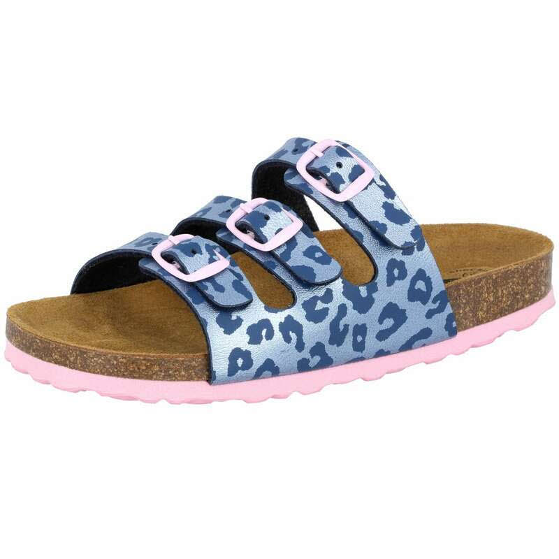 Lico Bioline Kids Hausschuhe Pantoletten Mädchen blau NEU