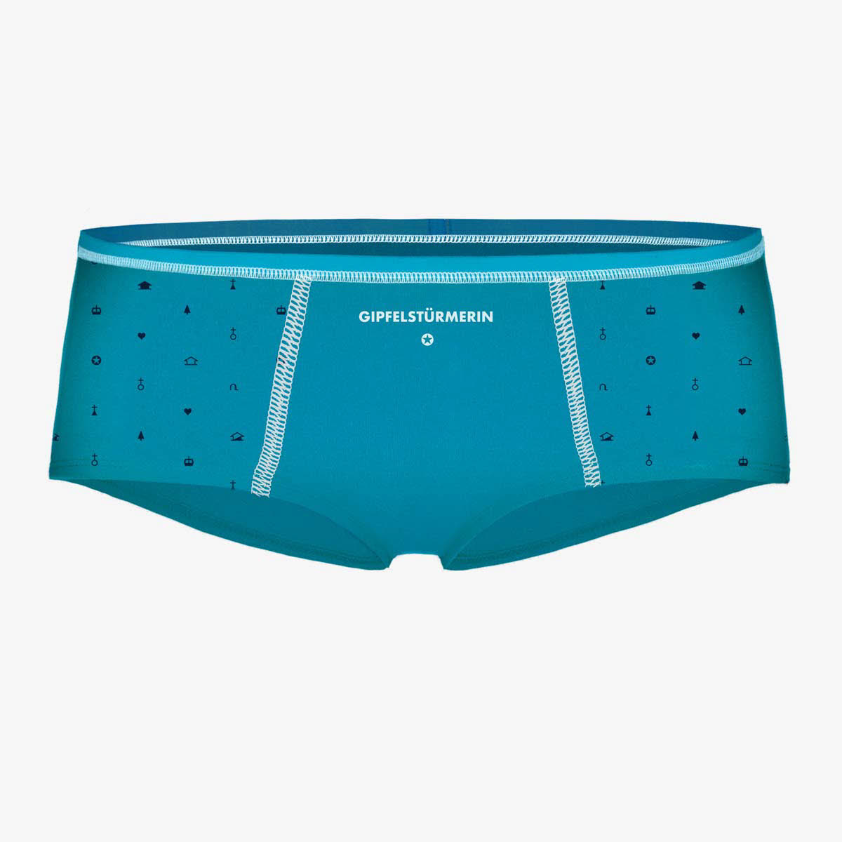 Ein schöner Fleck Erde Gipfelstürmerin Damen Panty Unterhose Wäsche blau NEU