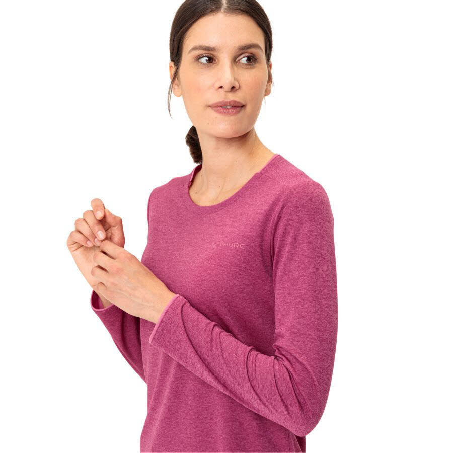 Vaude Essential Damen Langarmshirt Sweatshirt lila