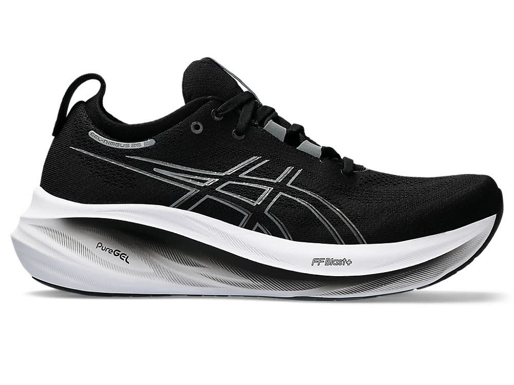 Asics GEL-NIMBUS 26 WIDE Herren Laufschuhe Joggingschuhe schwarz