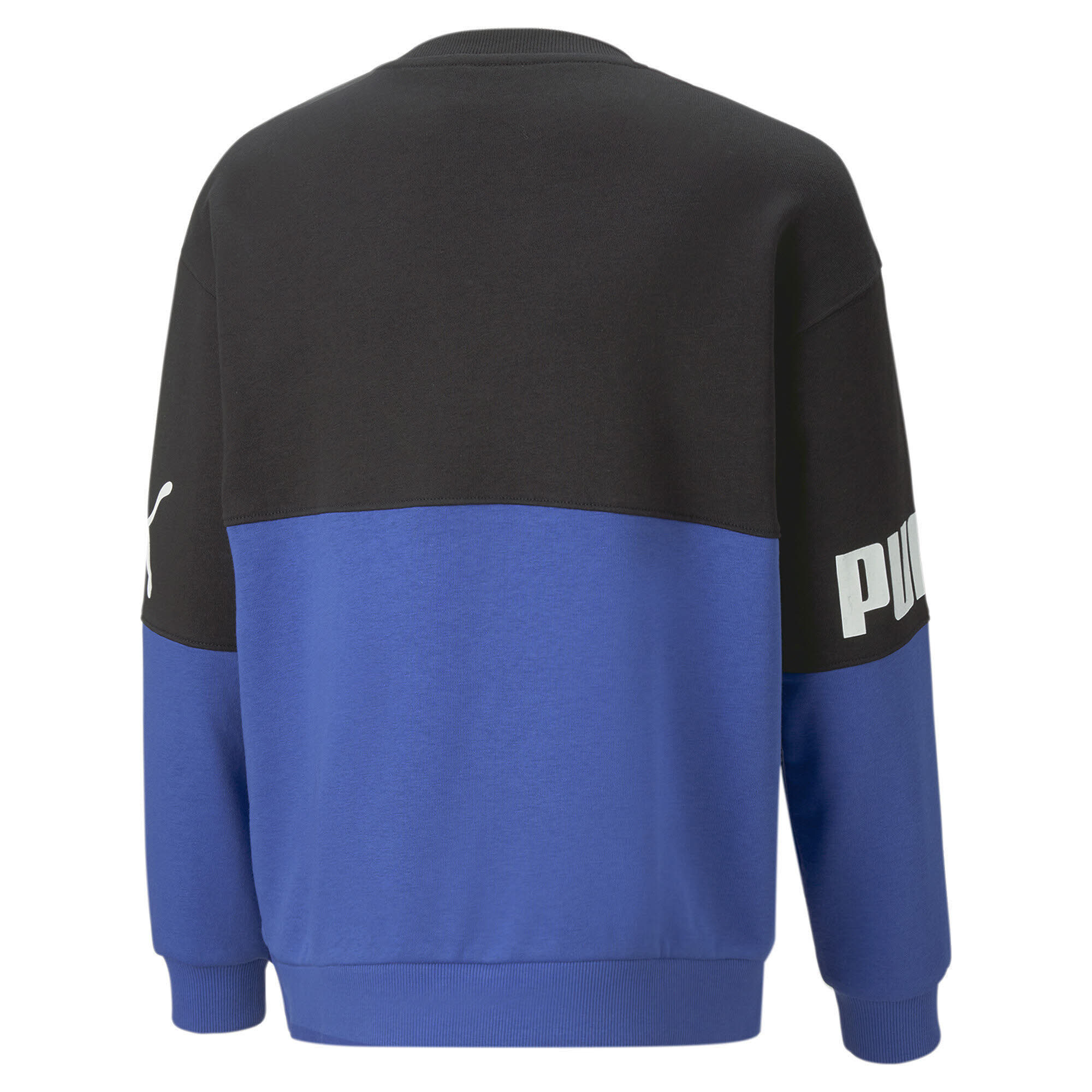 PUMA POWER Crew TR B Jungen Sweatshirt Pullover schwarz-blau