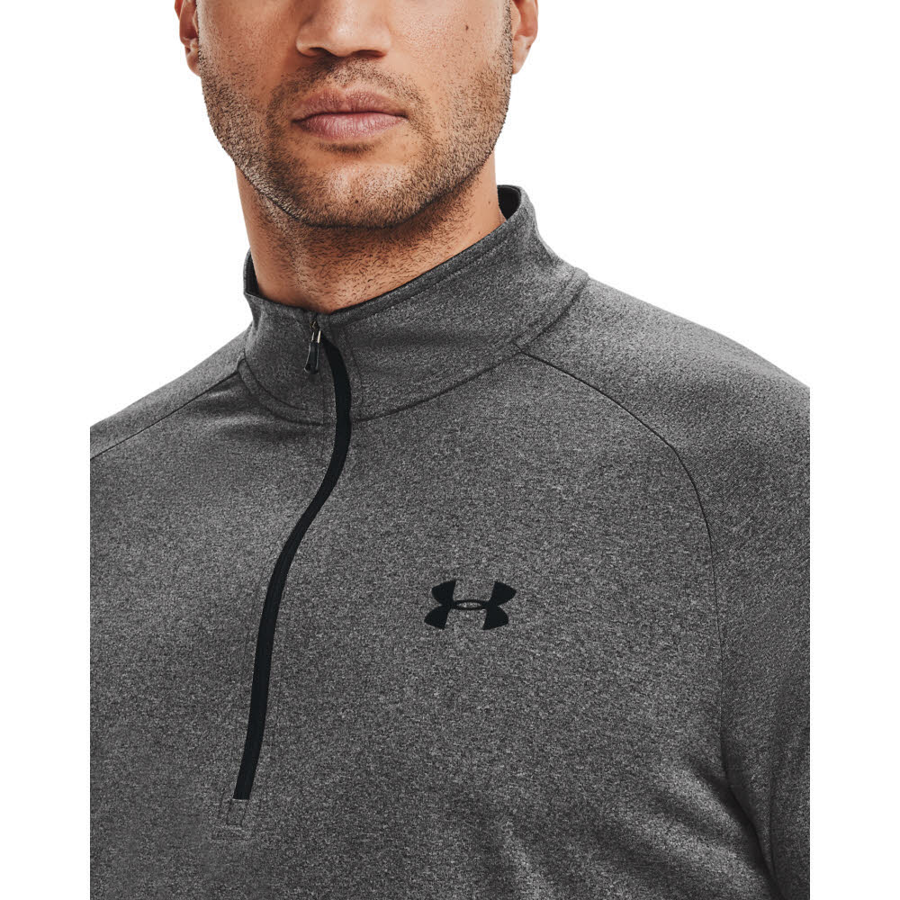 Under Armour Tech 2.0 1/2 Zip Herren Langarmshirt Funktionsshirt grau