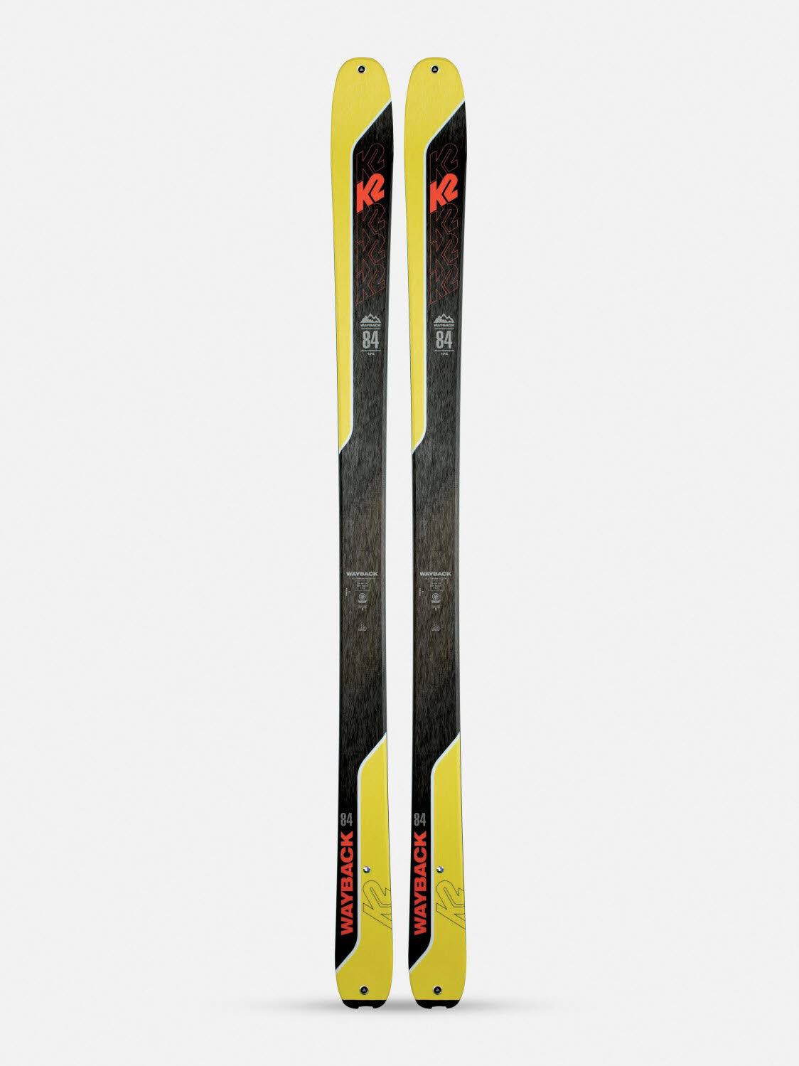 K2 Wayback 84 Herren Tourenski ohne Bindung Backcountry Touringski yellow NEU