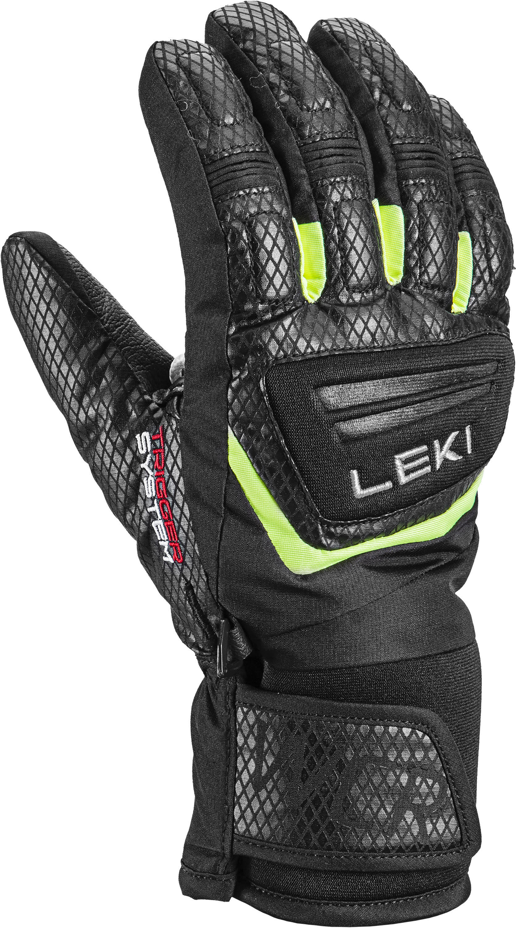 Leki WCR Team 3D Junior Jungen Winterhandschuhe Skihandschuhe schwarz