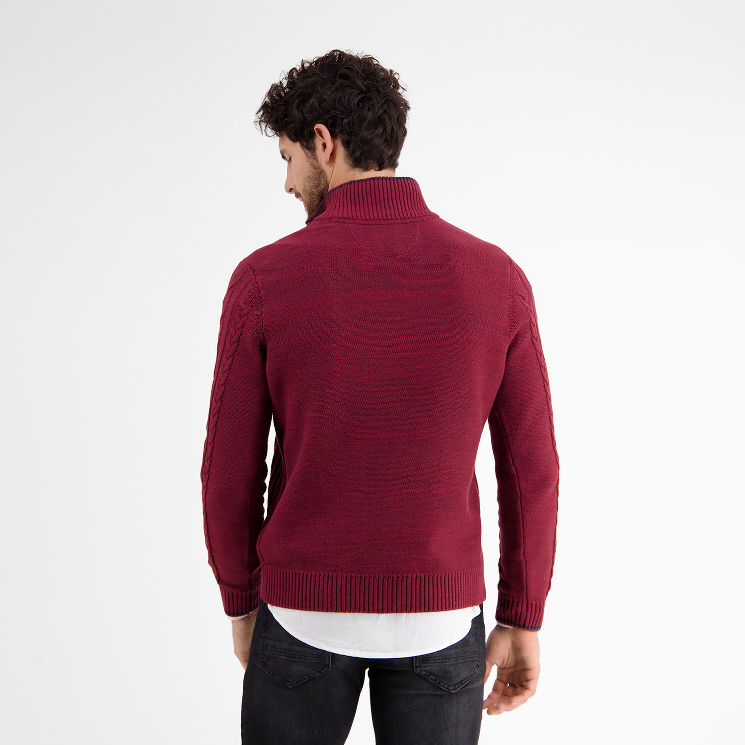 Lerros TROYER Herren Pullover Strickpullover merlot