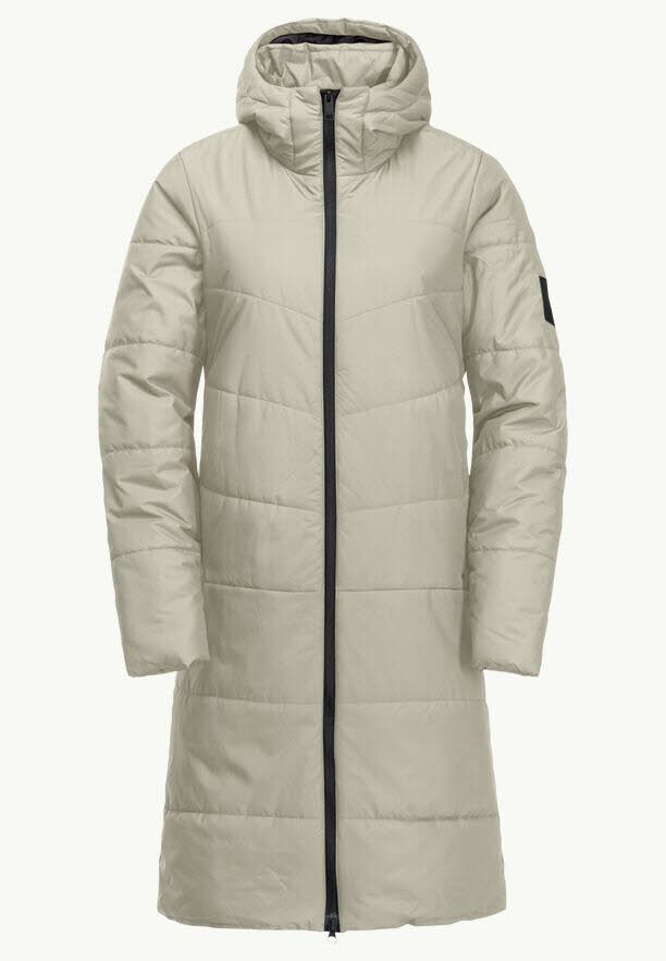 Jack Wolfskin Deutzer Coat W Wintermantel Damen weißgrau