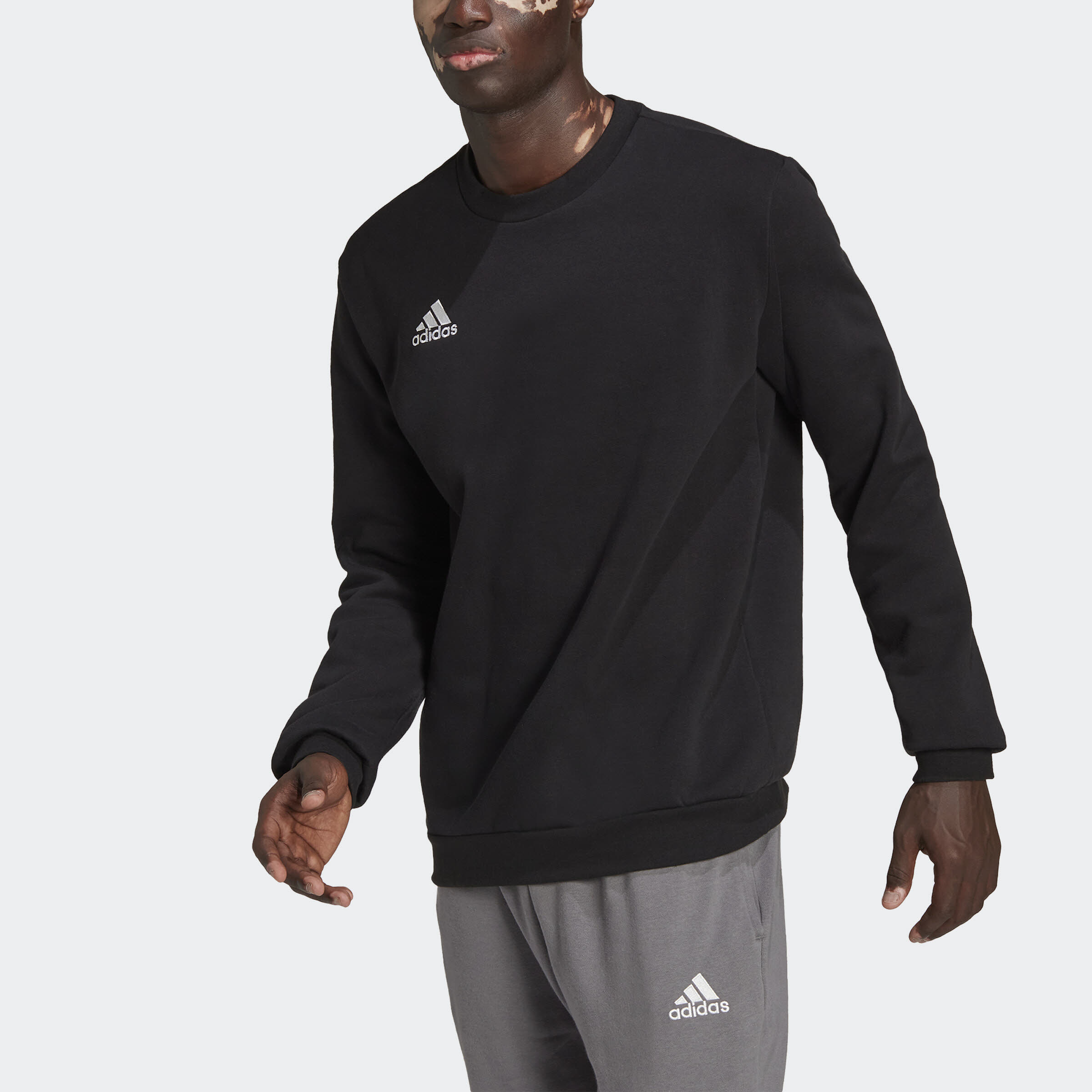 adidas Entrada 22 Sweatshirt Pullover Herren schwarz