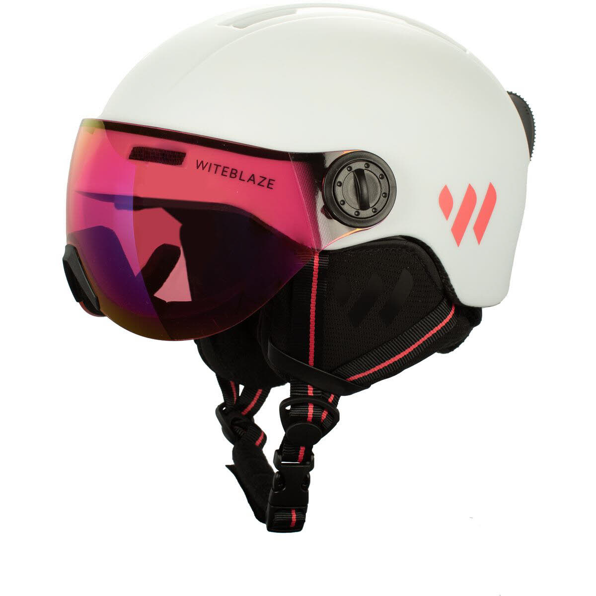 Witeblaze VISOR PRO Junior Skihelm Visier Helmset Kinder weiß