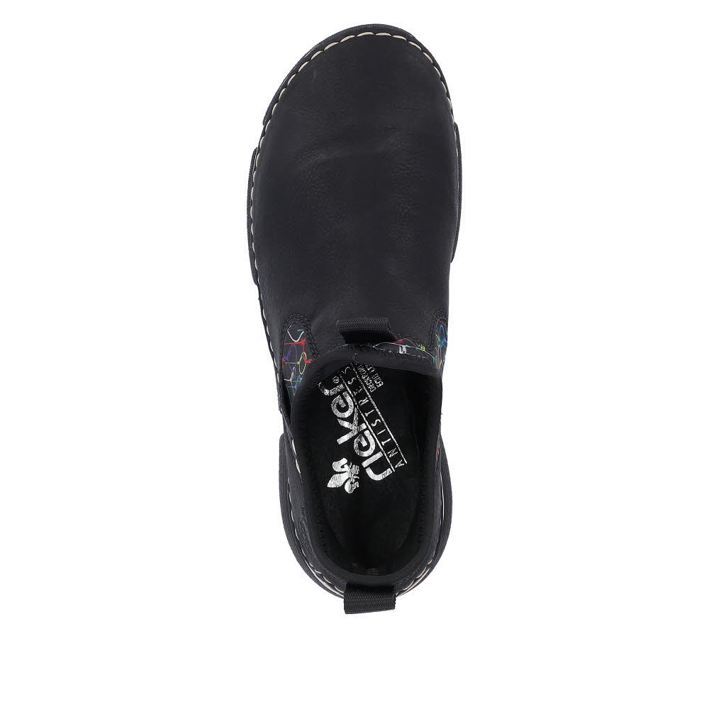 Rieker HWK Damen Stiefel Slipper Sneaker High schwarz