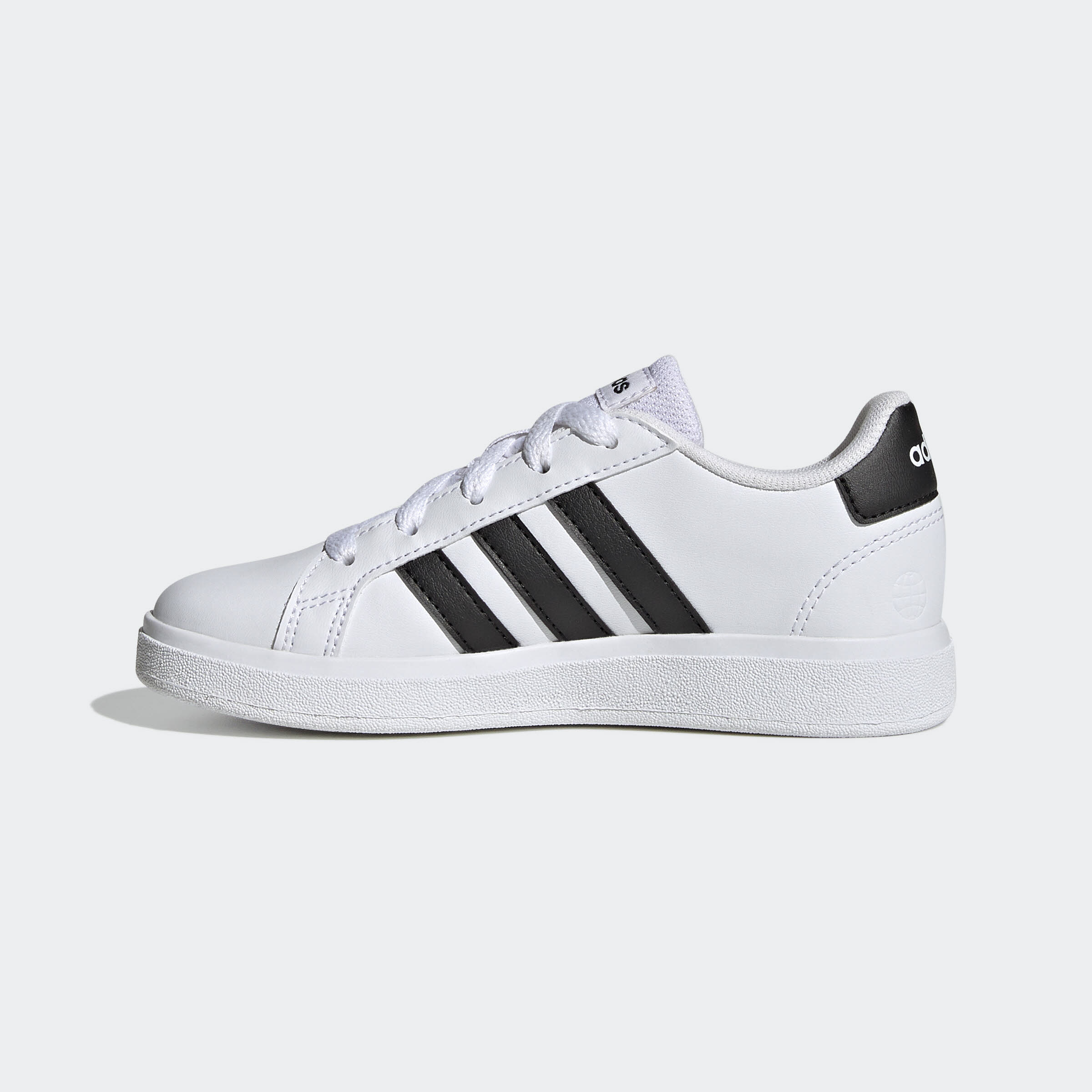 adidas GRAND COURT 2.0 K Jungen Snekaer Low Freizeitschuhe weiß/schwarz