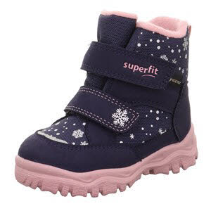 Superfit HUSKY1 Winterstiefel gefüttert Outdoorschuhe Kinder blau/rosa