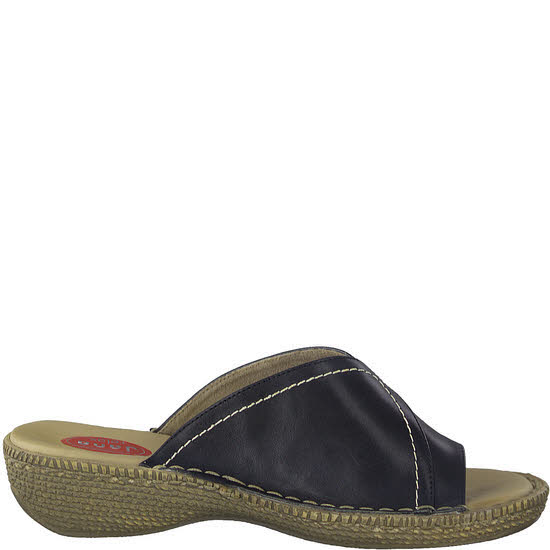 Jana Damen Flip Flop Pantoletten modisch schwarz NEU