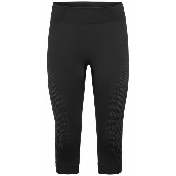 Odlo Performance Wrm Eco ¾ Baselayer-Hose Damen Funktionsunterhose black NEU