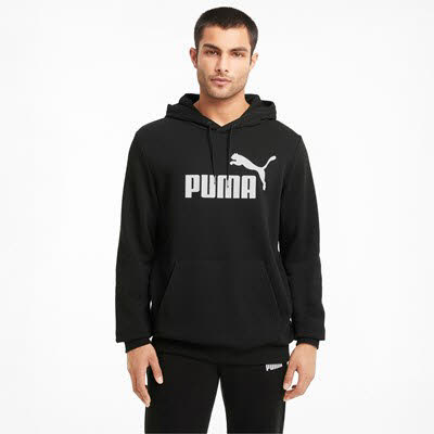 Puma Essentials Big Logo Hoodie sportlich modisch Herren schwarz NEU