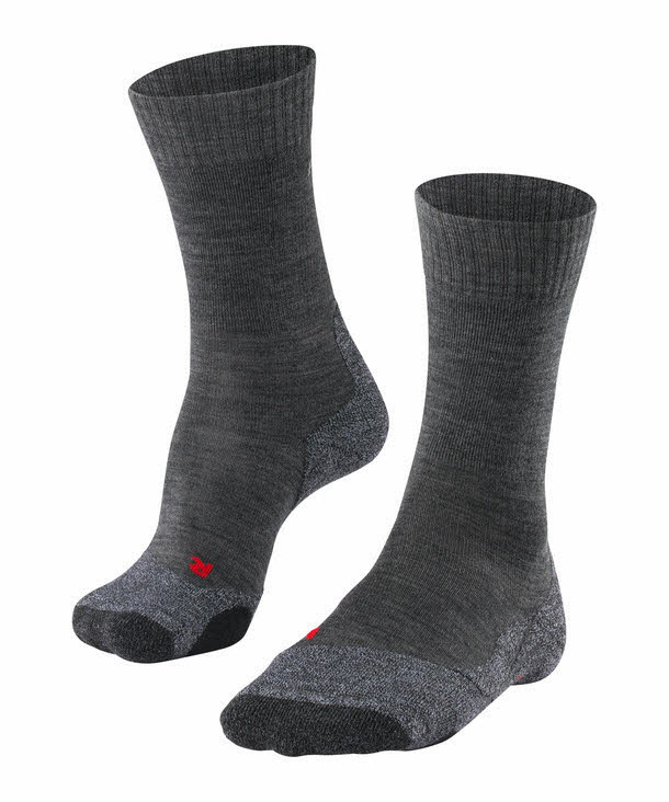 FALKE TK2 Damen Wandersocken Trekkingsocken Outdoorsocken 1 Paar grau NEU