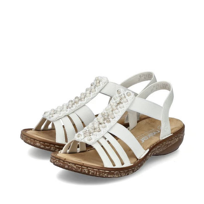 Rieker FSK Damen Sandalen Riemchensandaletten beige