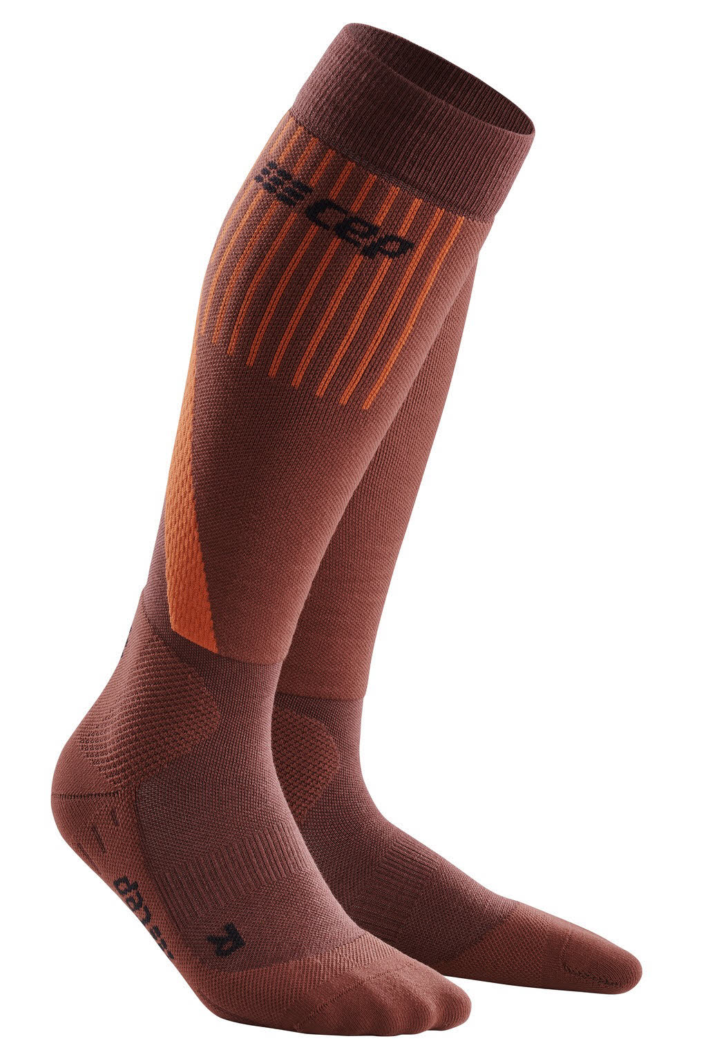 cep Ski Touren Damen Socken Kompression orange