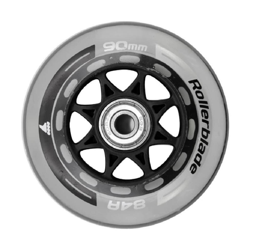 Rollerblade 90MM/SG9 WHEEL/BEARING XT 8-Pack Ersatzräder Inliner grau NEU