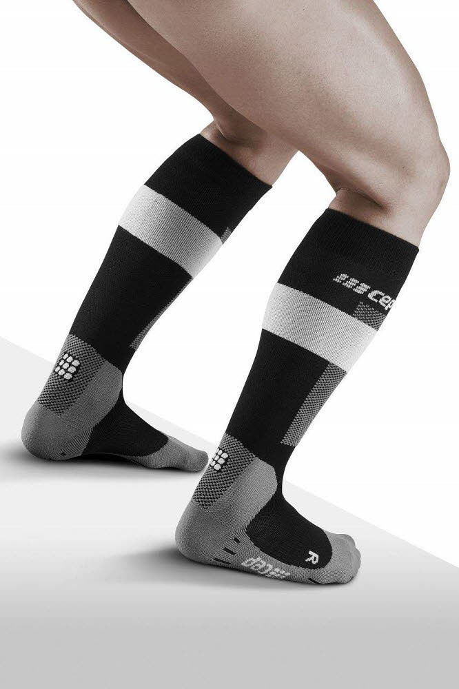 cep SKIING SOCKS MERINO MEN Herren Skisocken Kompressionssocken grau