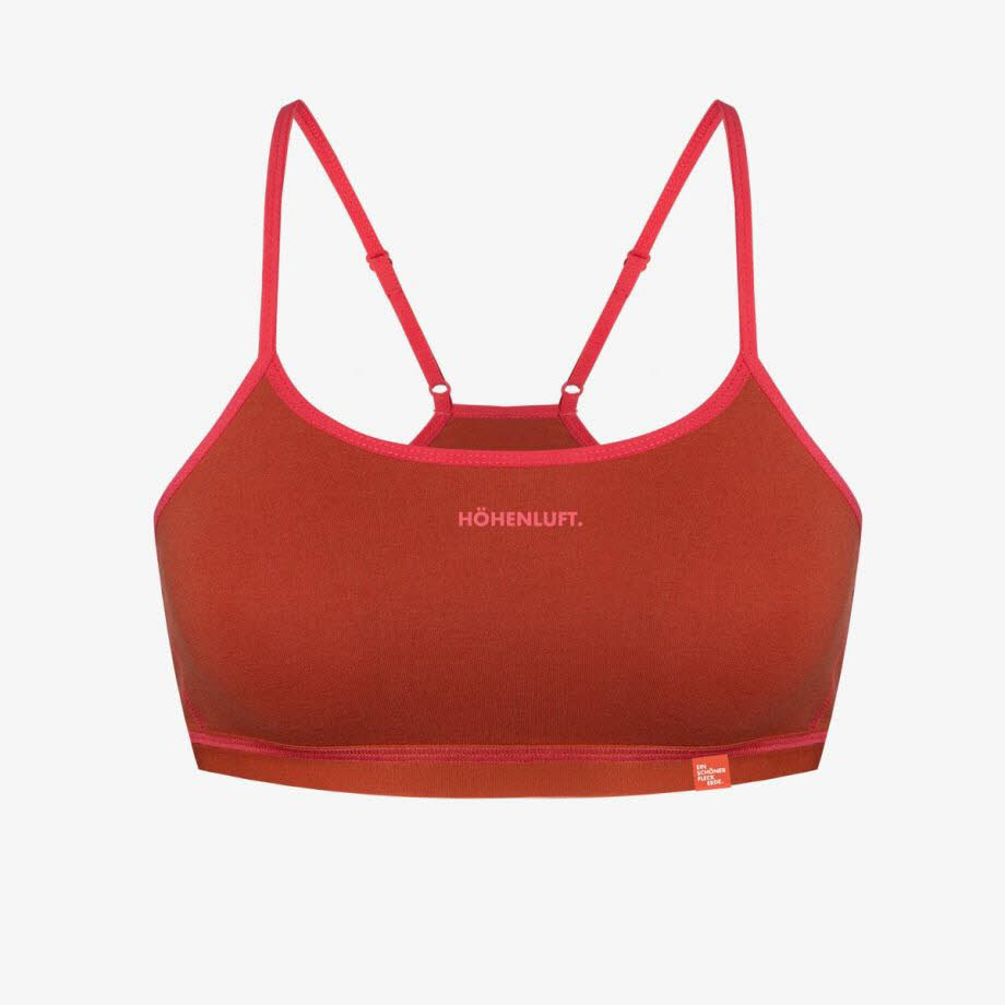 Ein schöner Fleck Erde Höhenluft Bustier Sport-BH Damen rot NEU