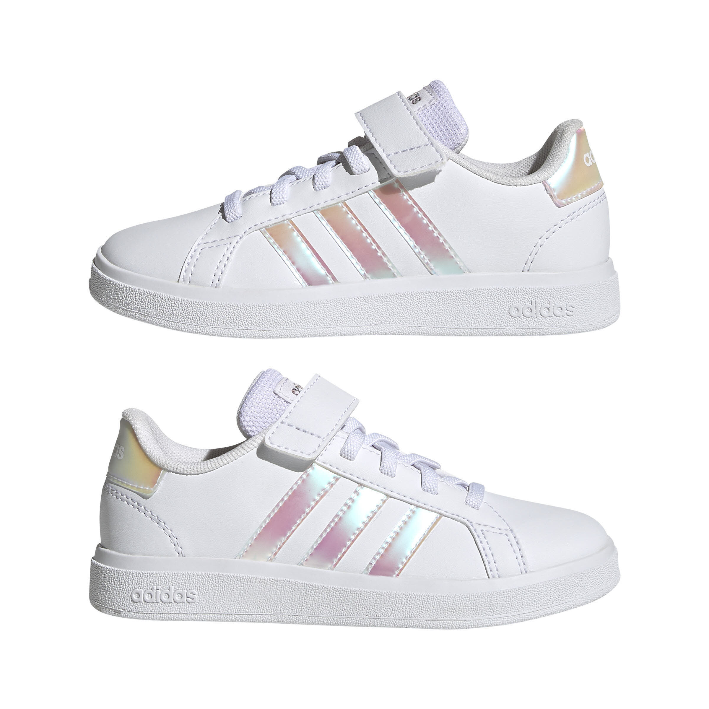 adidas Grand Court Lifestyle Mädchen Top Strap Schuh Lifestyle Schuh weiß