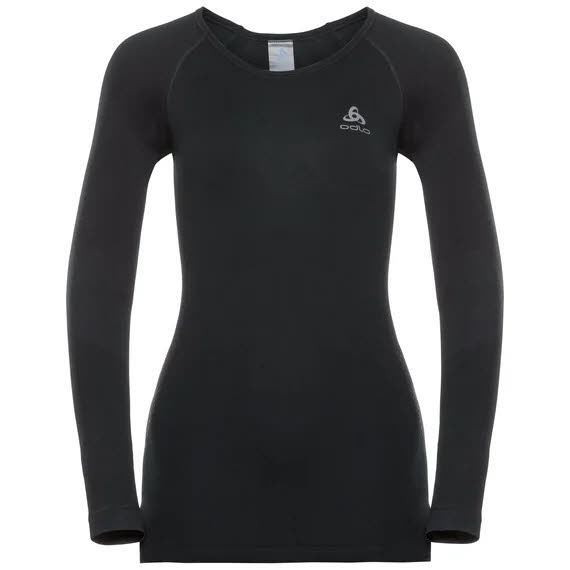 Odlo Performance warm Funktionswäsche Langarm Shirt Damen schwarz NEU