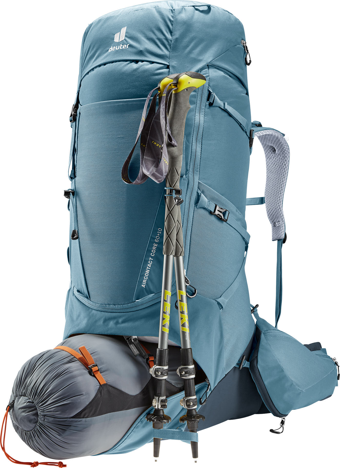 Deuter Aircontact Core 60+10 Unisex Rucksack Wanderrucksack Trekkingrucksack blau