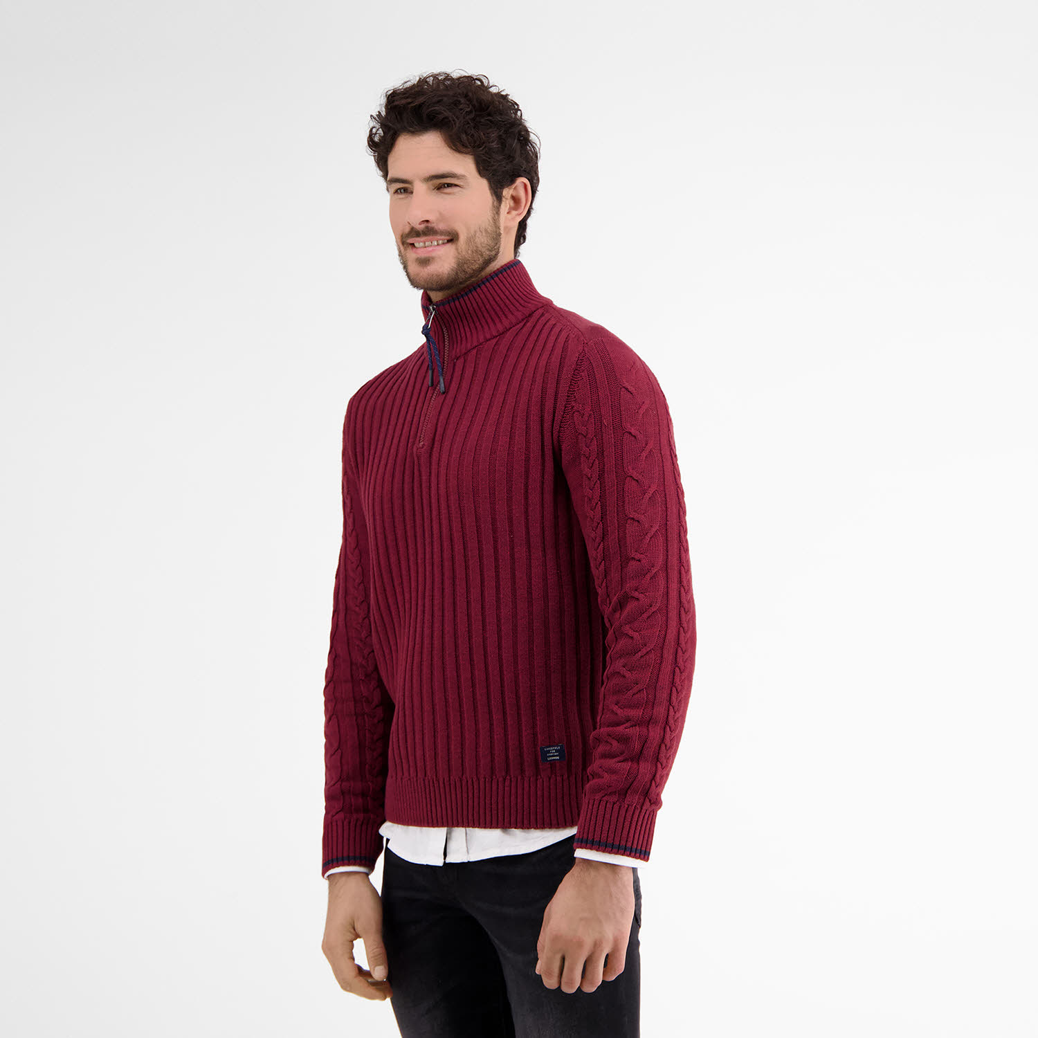 Lerros TROYER Herren Pullover Strickpullover merlot