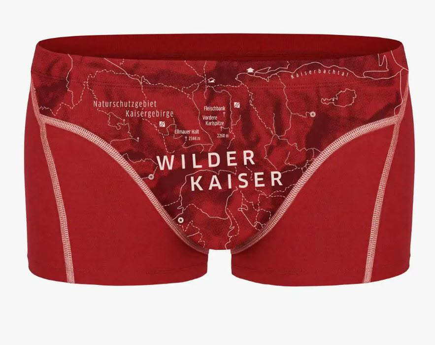 Ein schöner Fleck Erde Herren Boxershort Wilder Kaiser Unterhose rot