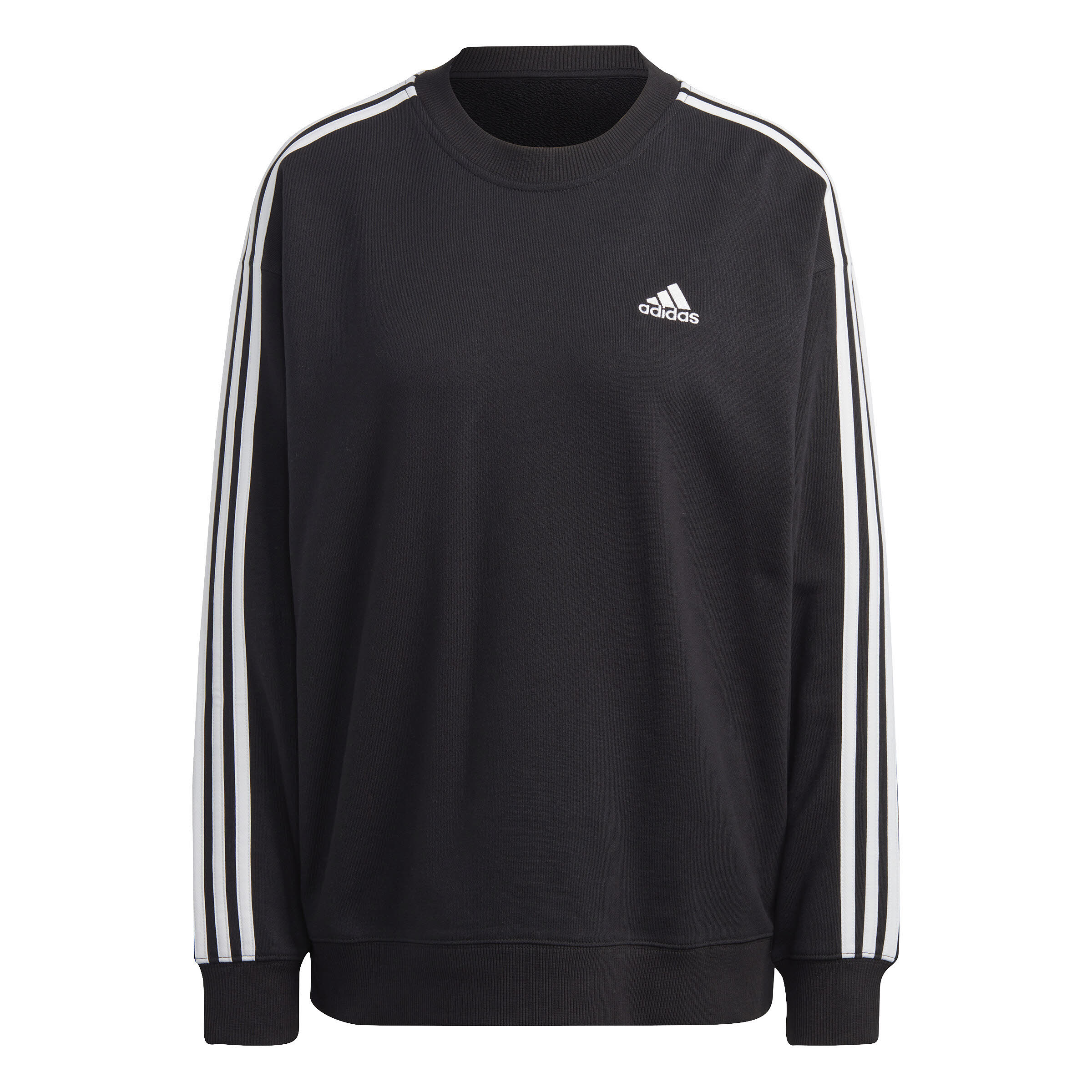 adidas W 3S FT SWT Damen Sweatshirt Pullover schwarz