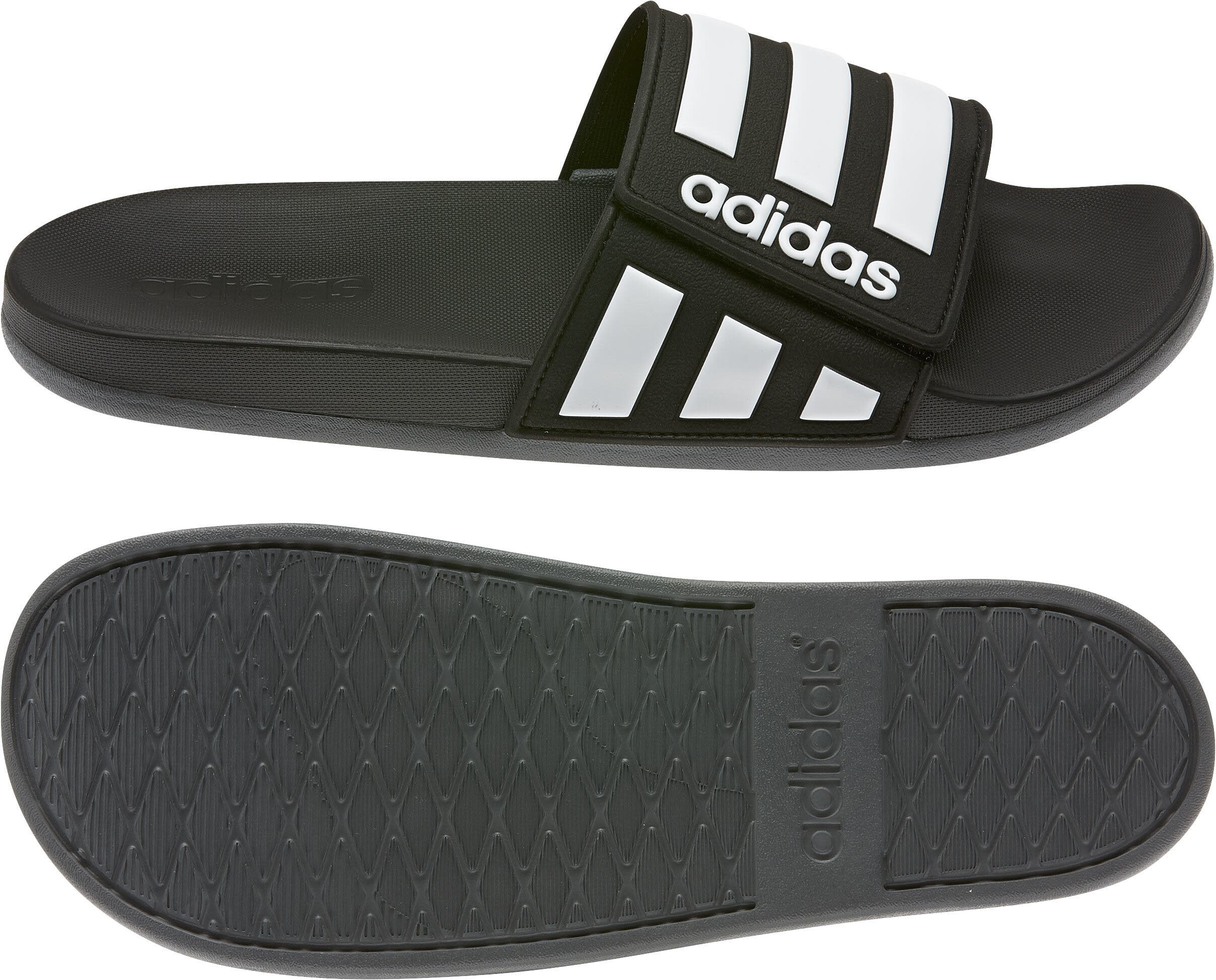 adidas Adilette Comfort Herren Badeschuhe Badelatschen Schwimmen black NEU