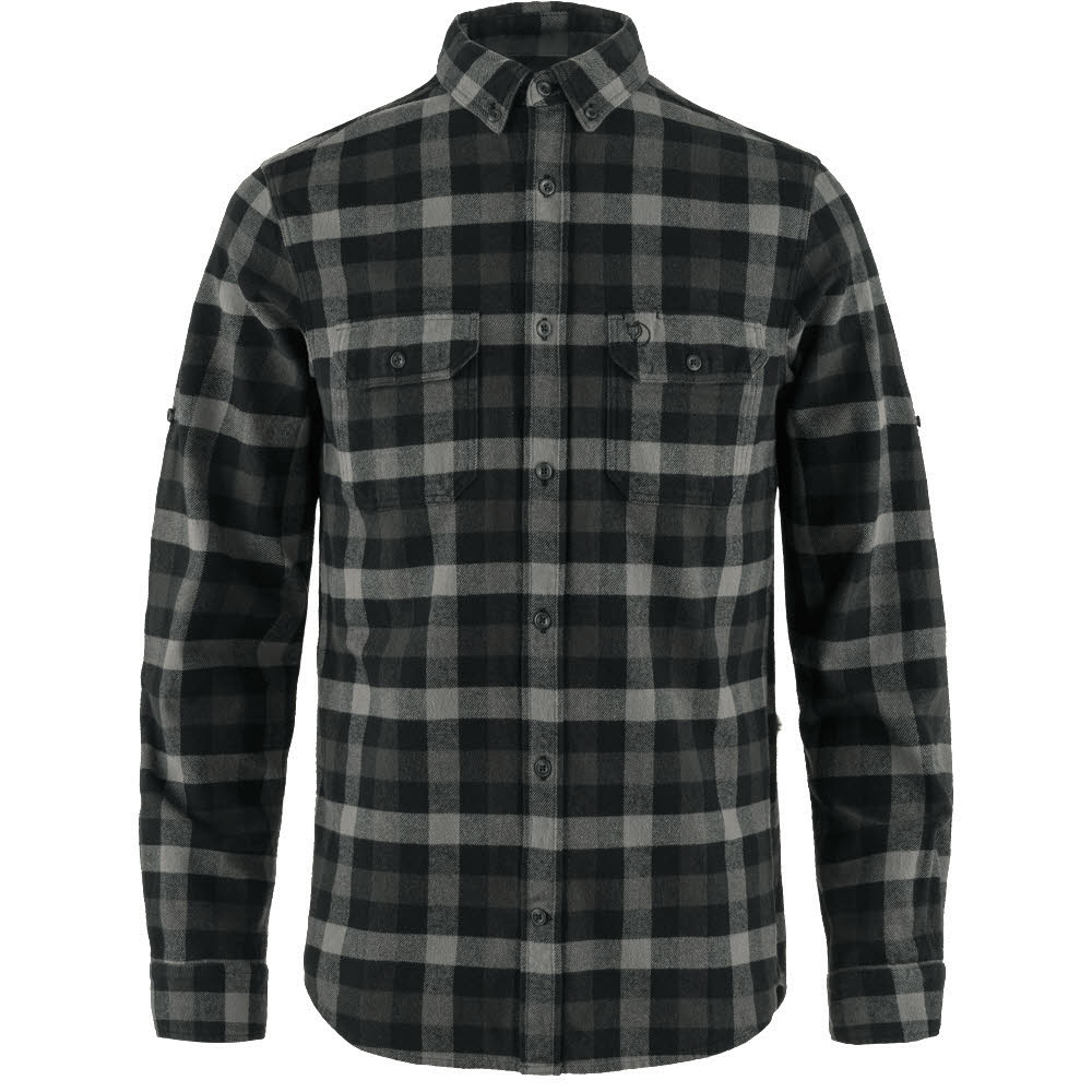 Fjällräven Skog Shirt M Herren Hemd Langarm Freizeithemd black/grey