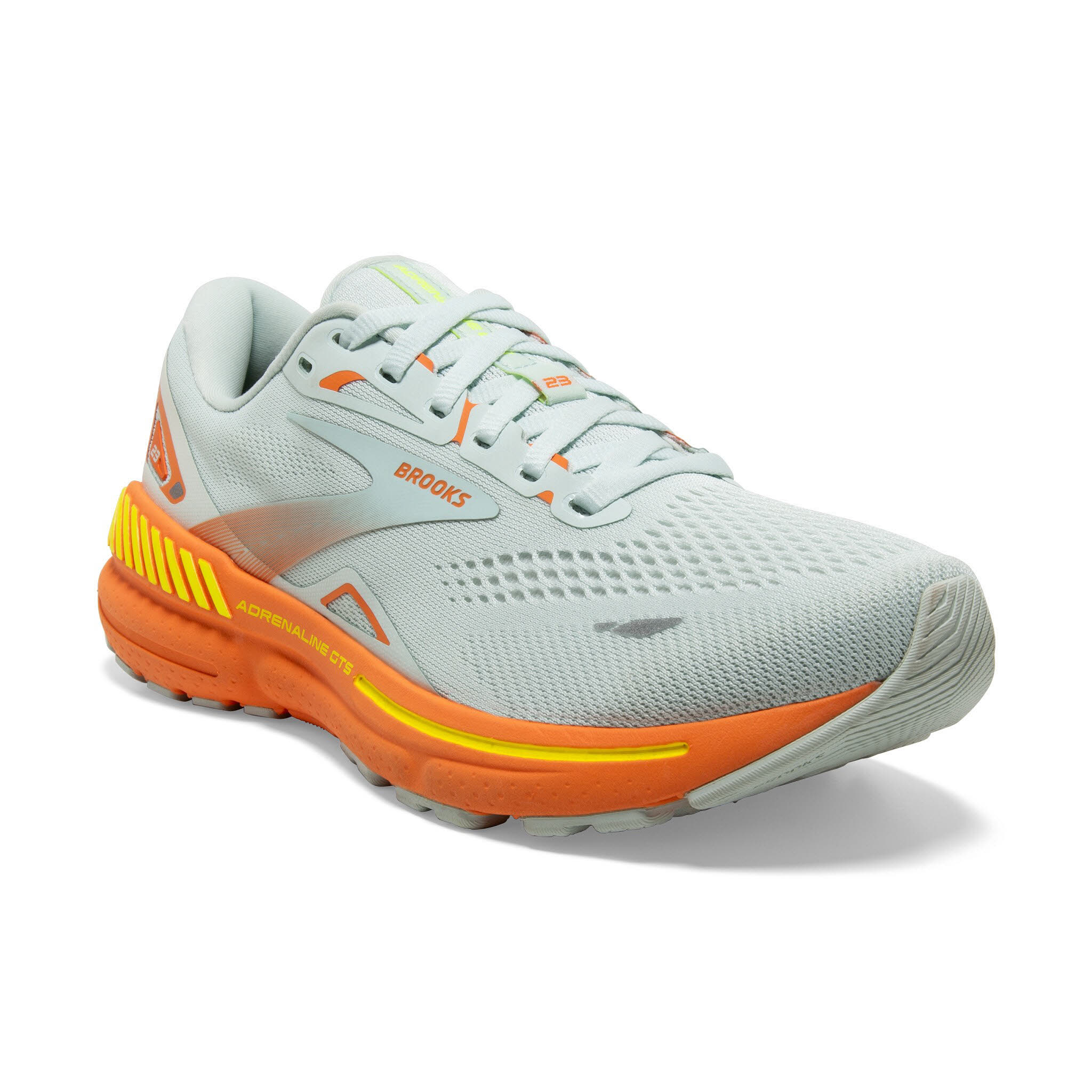 Brooks Adrenaline GTS 23 Laufschuh Joggingschuh Damen hellgrau orange