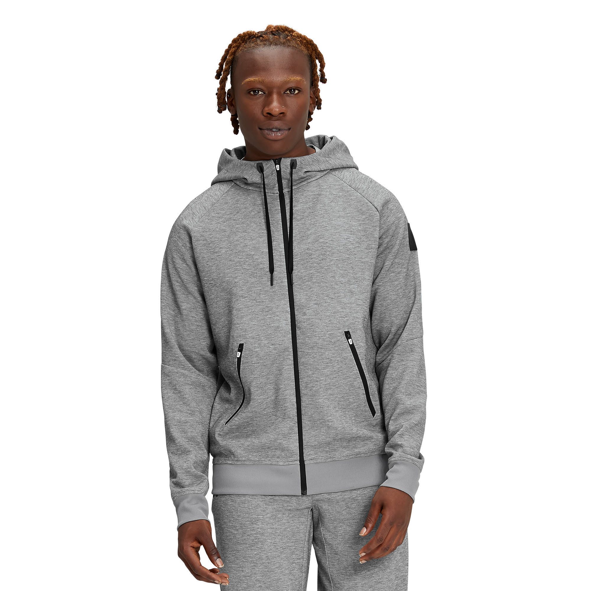 ON ZIPPED HOODIE Herren Trainingsweste Kapuzenjacke grey NEU