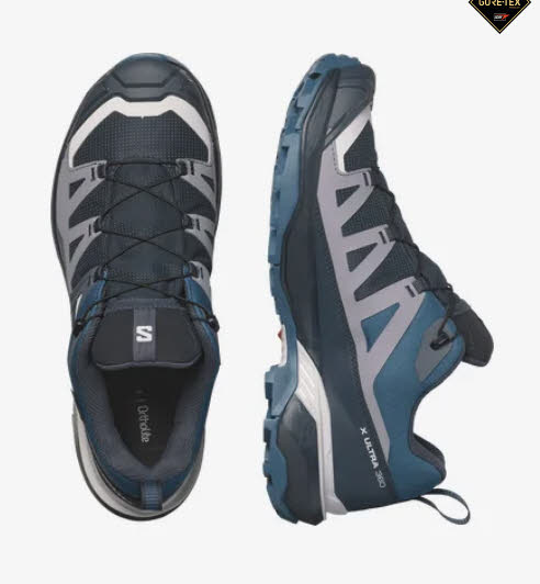 Salomon X Ultra 360 Gore-Tex Herren Hiking-Halbschuhe Trekking-Schuhe blau