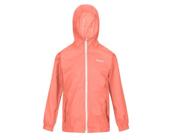 Regatta Pack-It-III Mädchen Regenjacke Sport Freizeit orange NEU