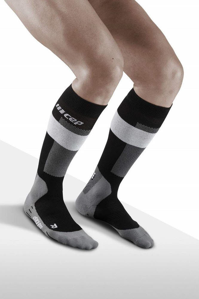 cep SKIING SOCKS MERINO MEN Herren Skisocken Kompressionssocken grau