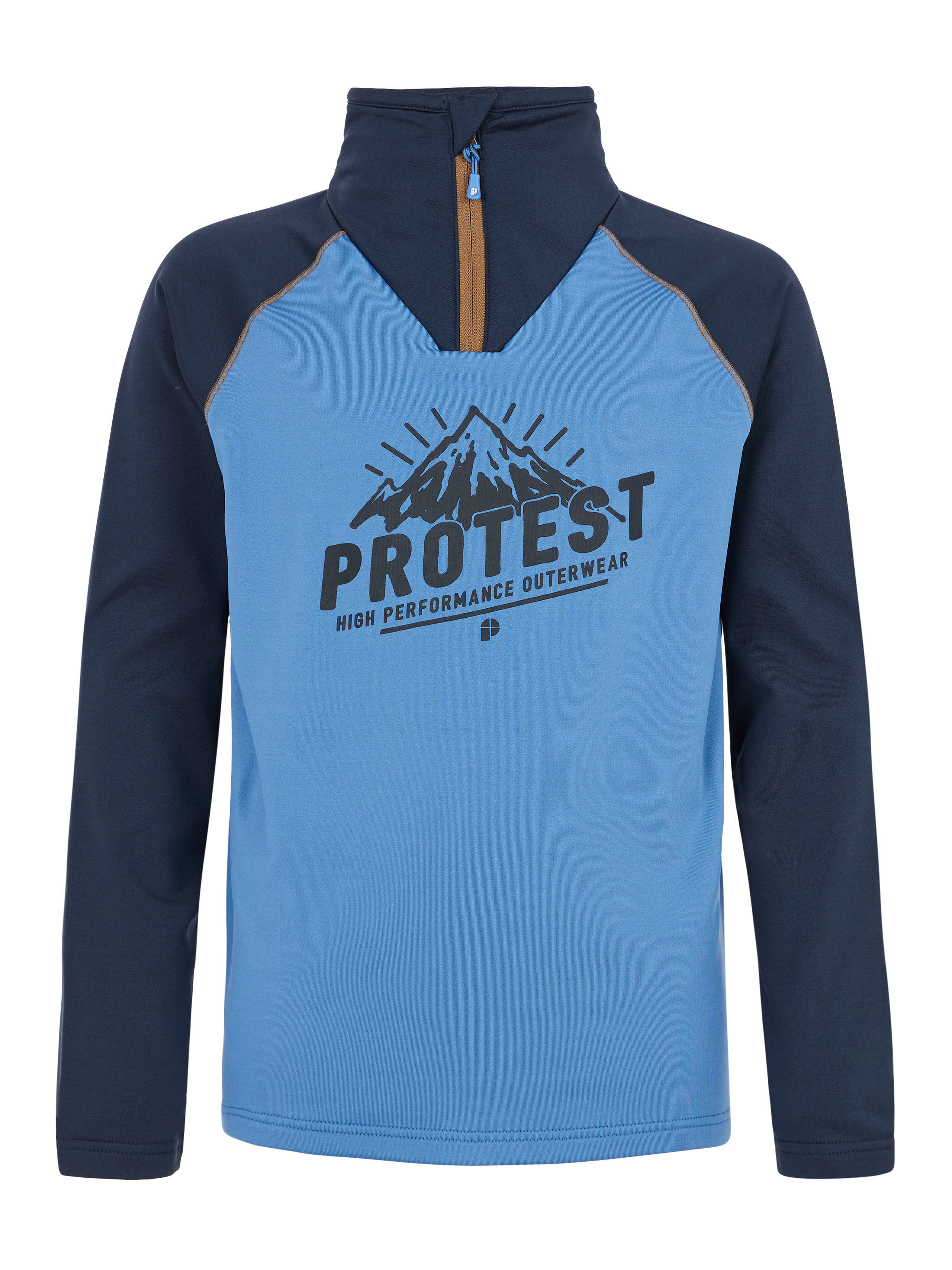 Protest PRTSKIP JR Kinder Skipullover Skirolli Fleecepullover Jungen blau