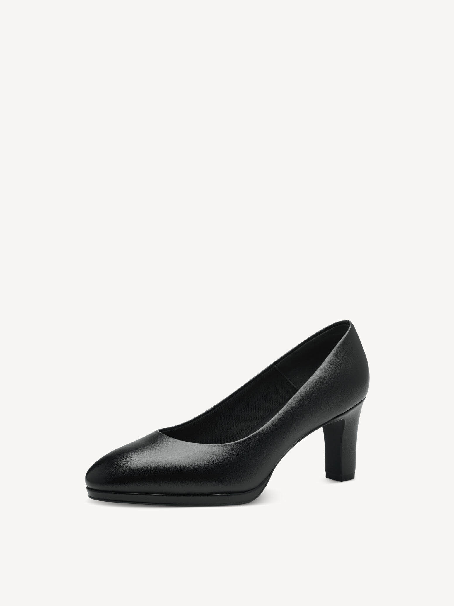 Tamaris Damen Pumps Lederpumps schwarz