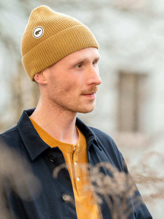 Eisbär Mino Herren Strickmütze Urban Outdoor Mütze braun