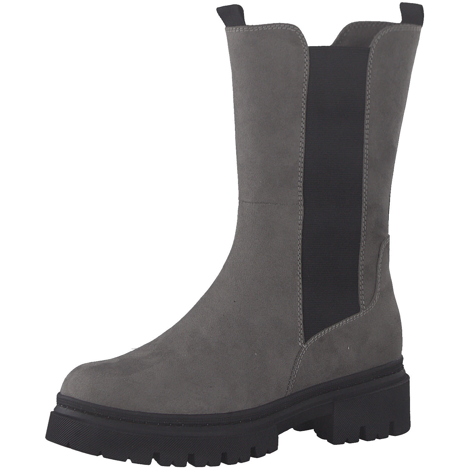 Marco Tozzi Stiefelette ungefüttert Chelsea Boots Modeschuhe Damen grau NEU