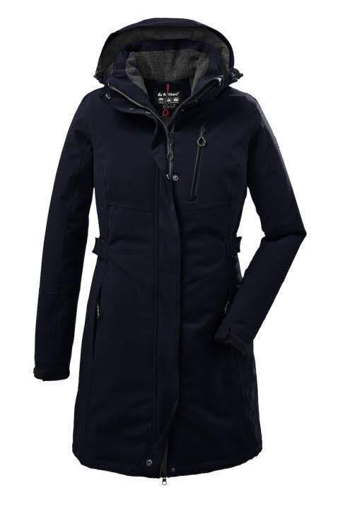 Killtec KOW 165 Damen Parka Funktionsparka mit abzippbarer Kapuze blau