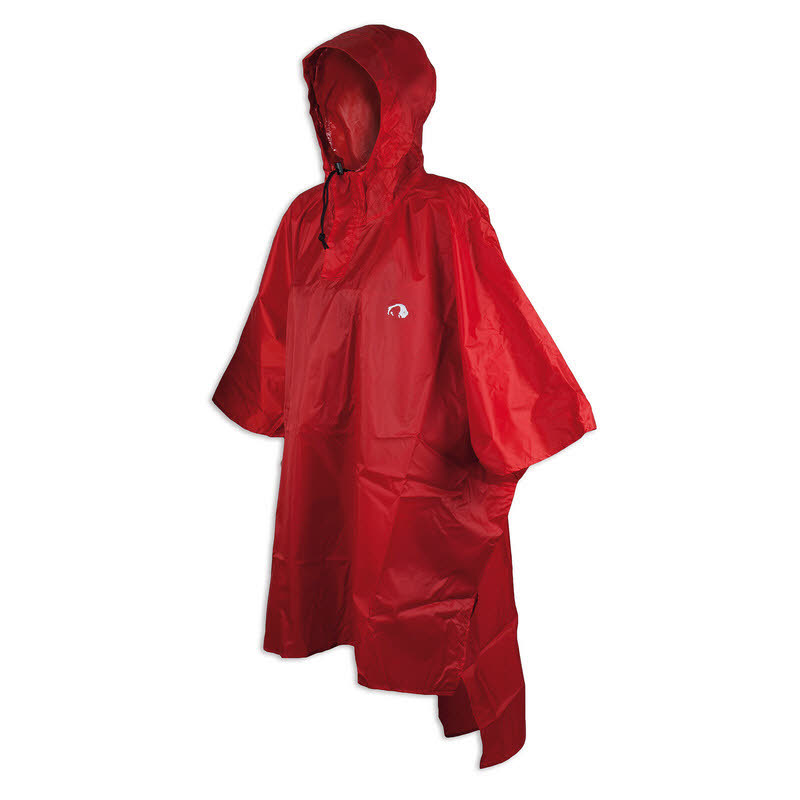 Tatonka Poncho 2 (M-L) Damen Regencape Regenponcho rot NEU