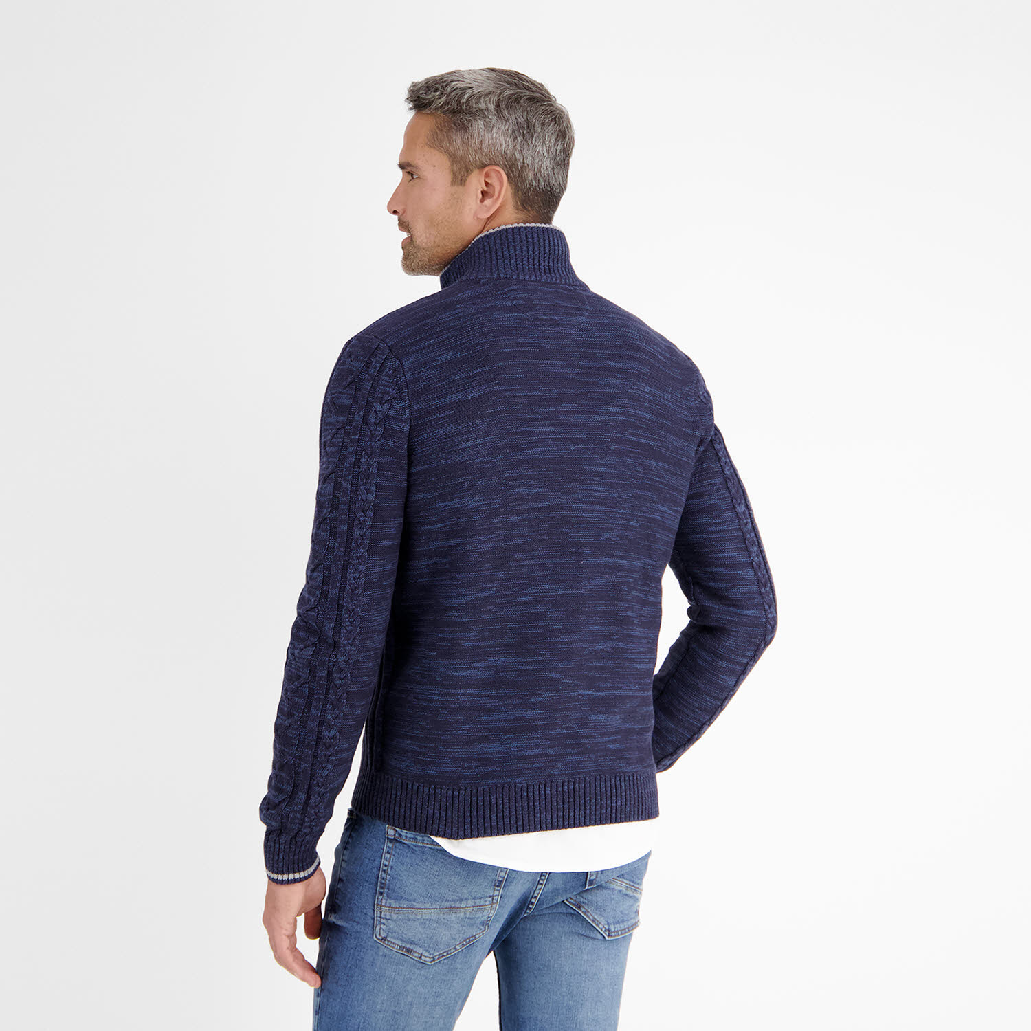 Lerros JACKE Herren Strickjack Strickpullover classic navy