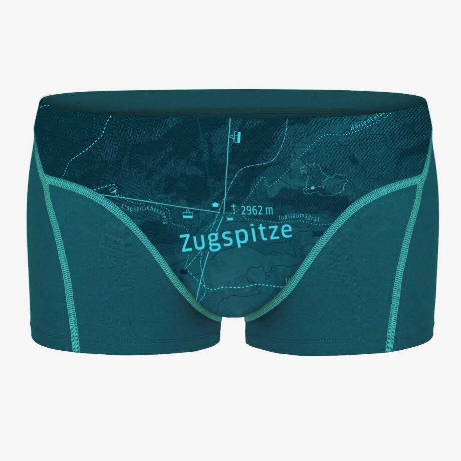 Ein schöner Fleck Erde Zugspitze Boxer Unterhose kurz Herren blau NEU