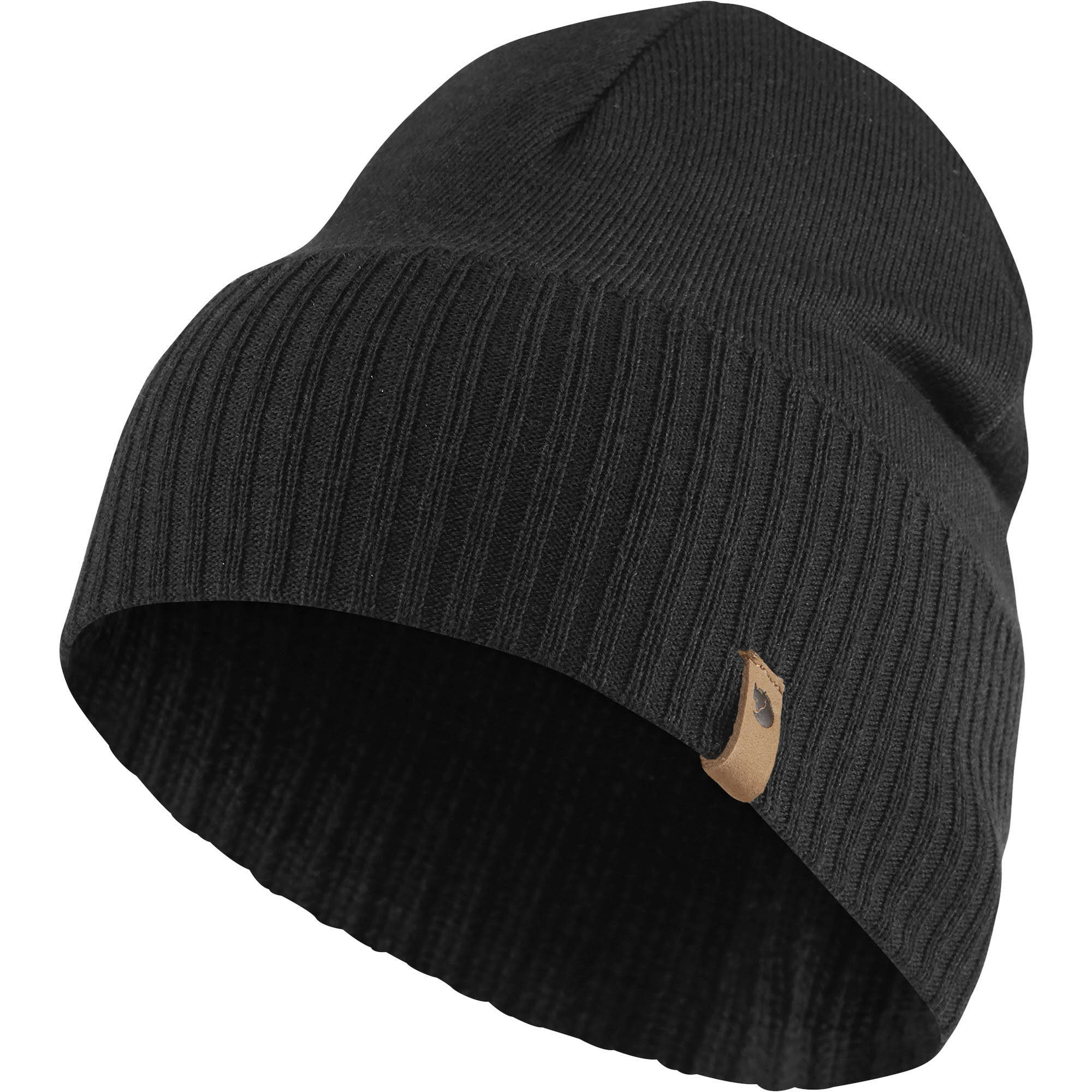 Fjällräven Merino Lite Hat Unisex Strickmütze Merino Wintermütze black NEU