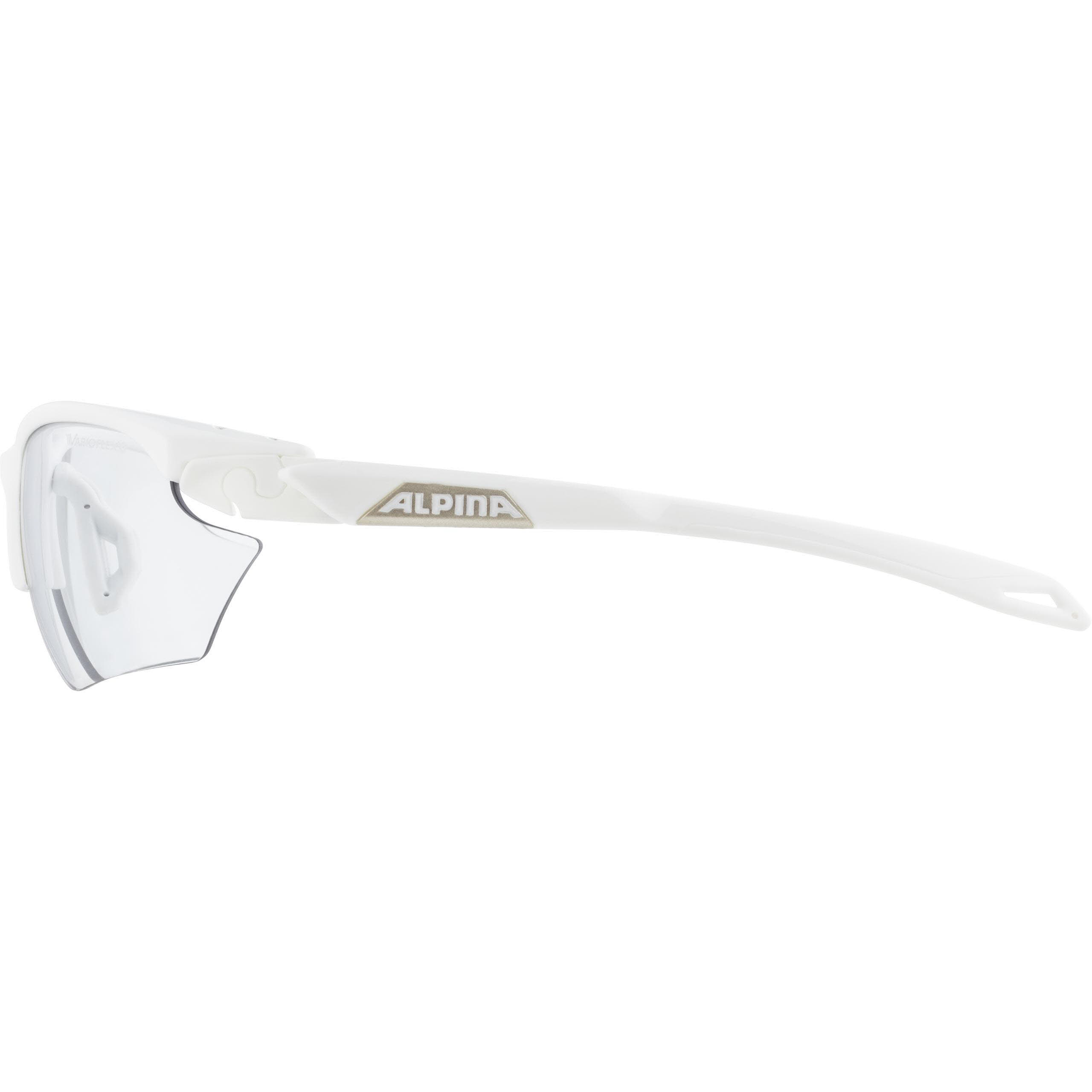 Alpina TWIST FIVE HR S VL+ Unisex Sonnenbrille Sportbrille Freizeit White NEU
