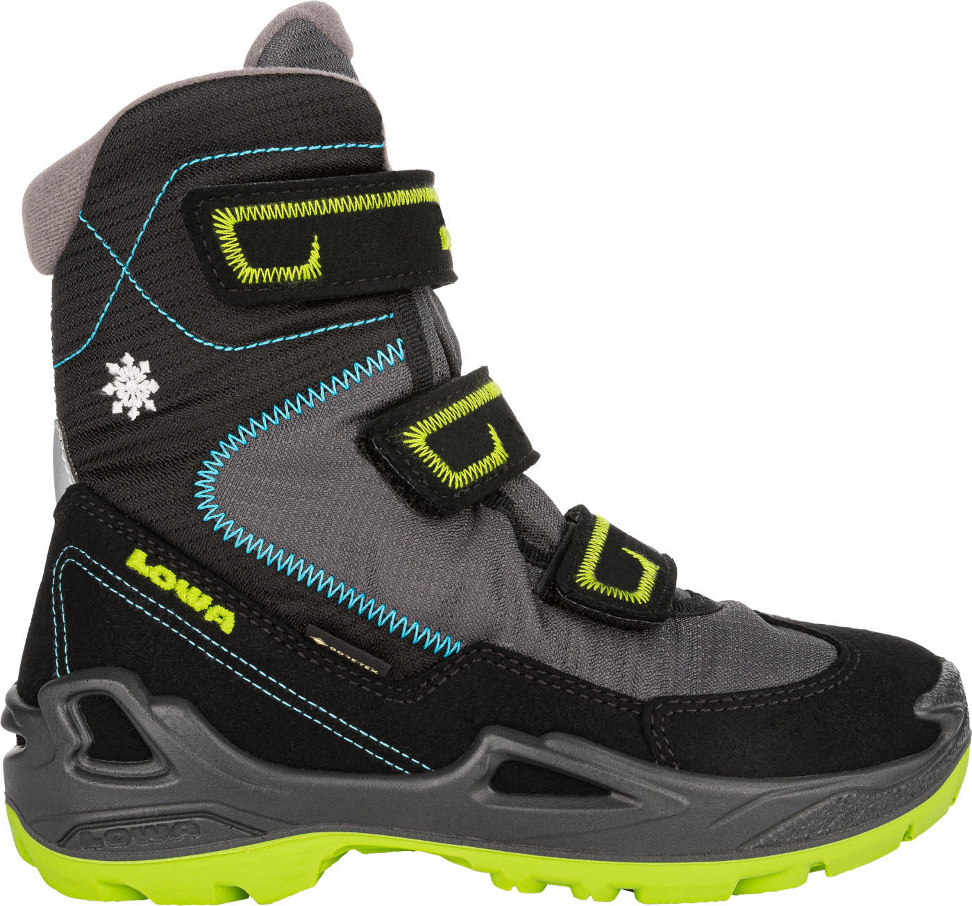 Lowa MILO GTX HI Jungen Winterstiefel high Klettverschluss wasserdicht Outdoor Sport Freizeit schwarz NEU