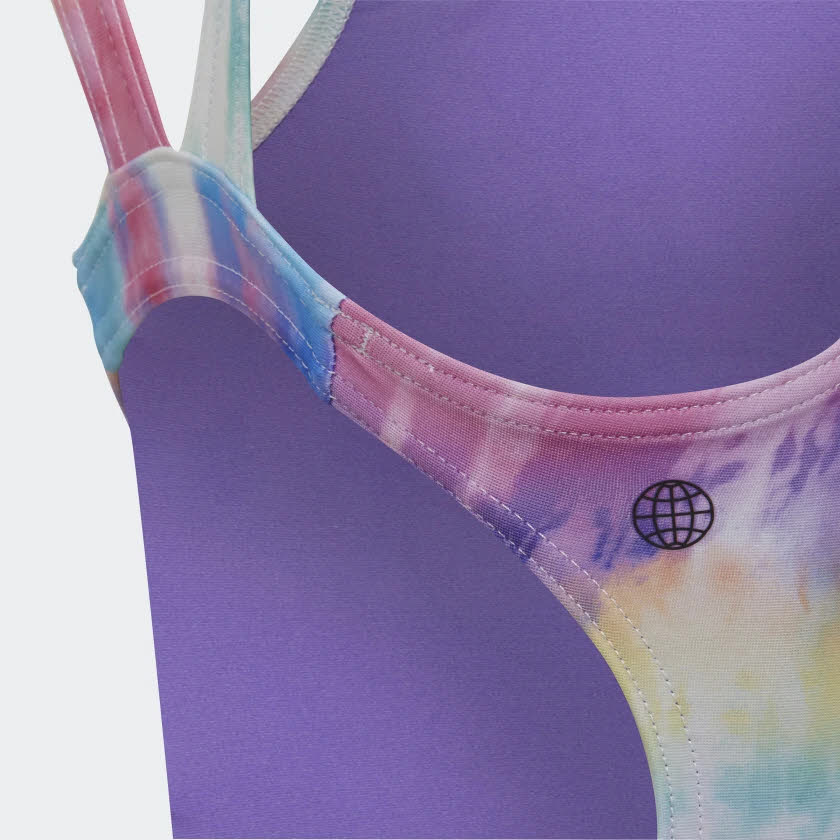 adidas X DAISY DUCK TIEDYE Mädchen Badeanzug Schwimmen bunt NEU